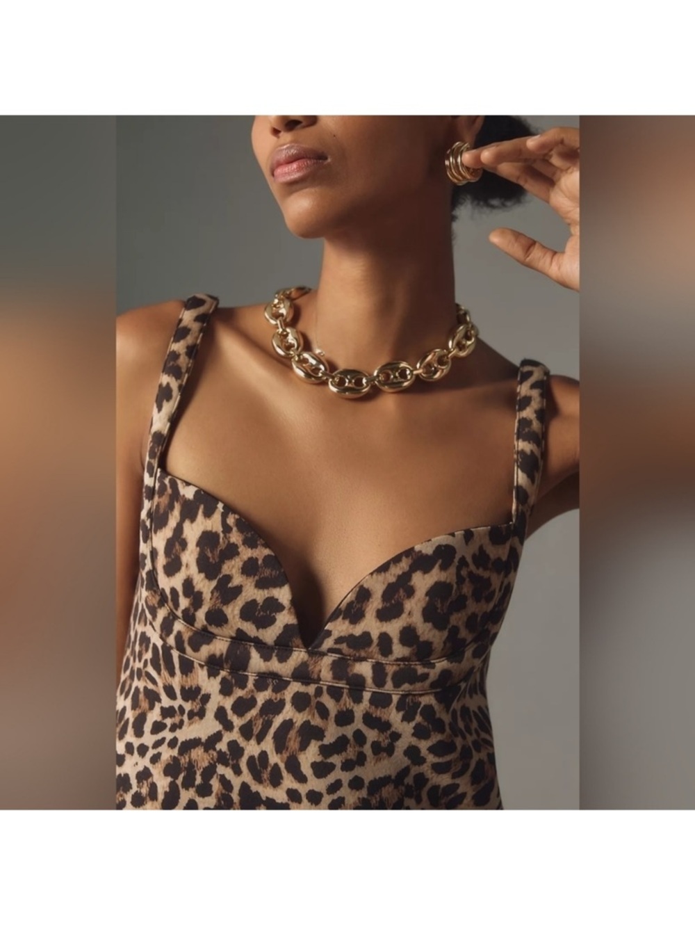 NWT Anthropologie Dhruv
Kapoor Leopard Mini Dress, Size L - Picture 4 of 10
